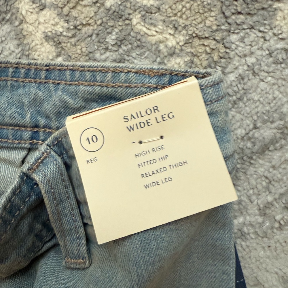 Women's High-Rise Sailor Wide Leg Ankle Jeans - Universal Thread™ - Picture 8 of 10